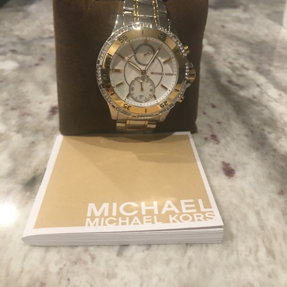 Michael Kors silver with gold accent women’s watch